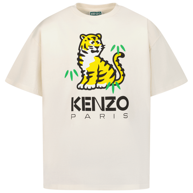 Kenzo kids Kids Boys T-Shirt Off White Kenzo kids Kids Boys T-Shirt Off White