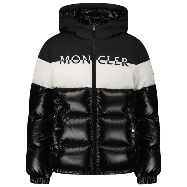 Moncler Kids Boys Coat Black Moncler Kids Boys Coat Black