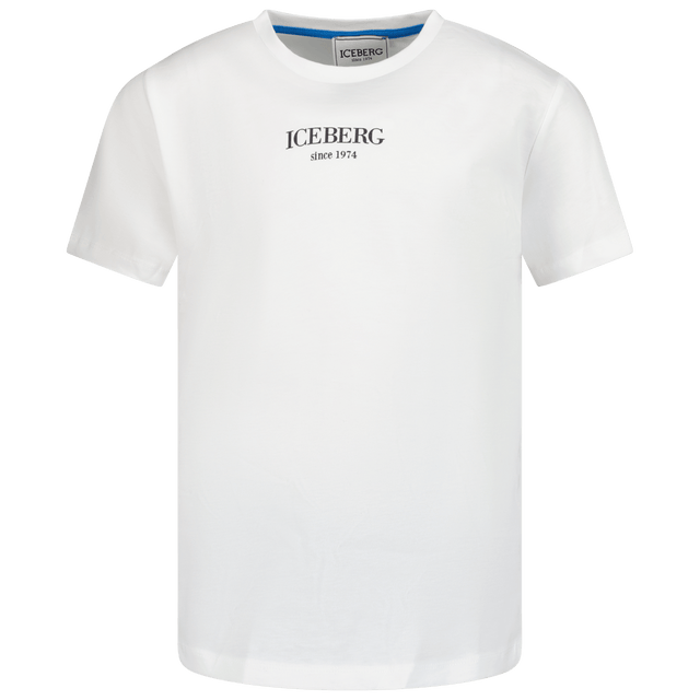 Iceberg Kids Boys T-Shirt Off White Iceberg Kids Boys T-Shirt Off White