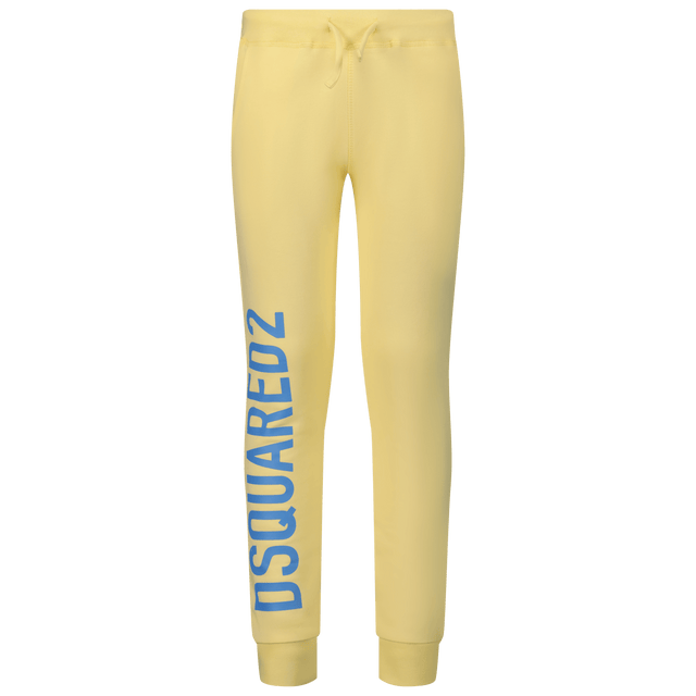 Dsquared2 Kids Unisex Pants Yellow Dsquared2 Kids Unisex Pants Yellow