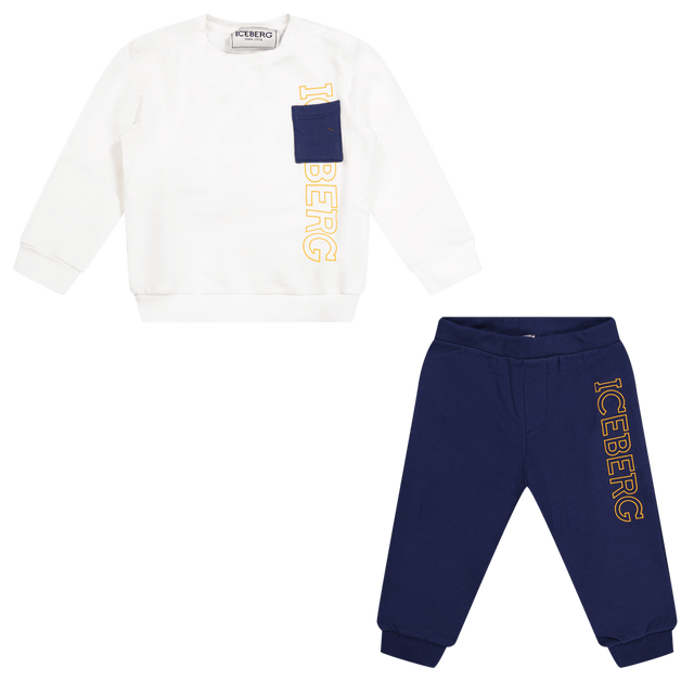 Iceberg Baby Boys Jogsuit Navy Iceberg Baby Boys Jogsuit Navy