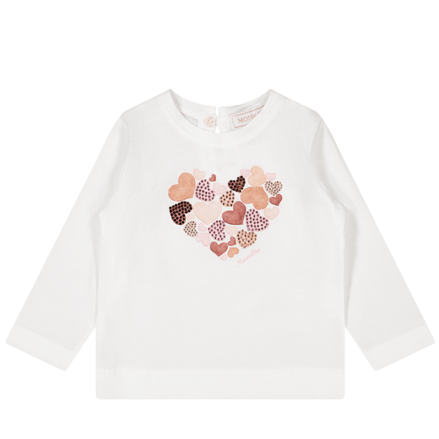 MonnaLisa Baby Girls T-Shirt Off White MonnaLisa Baby Girls T-Shirt Off White