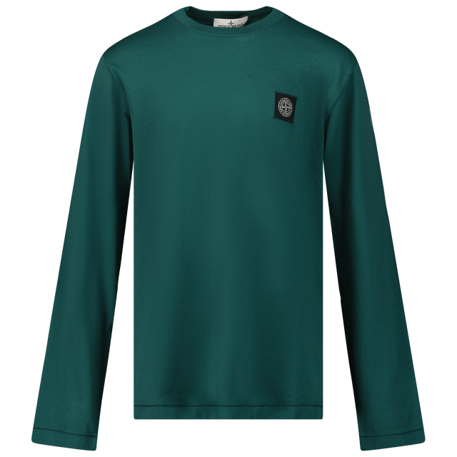 Stone Island Kids Boys T-Shirt Dark Green Stone Island Kinder Jongens T-Shirt Donker Groen - Superstellar
