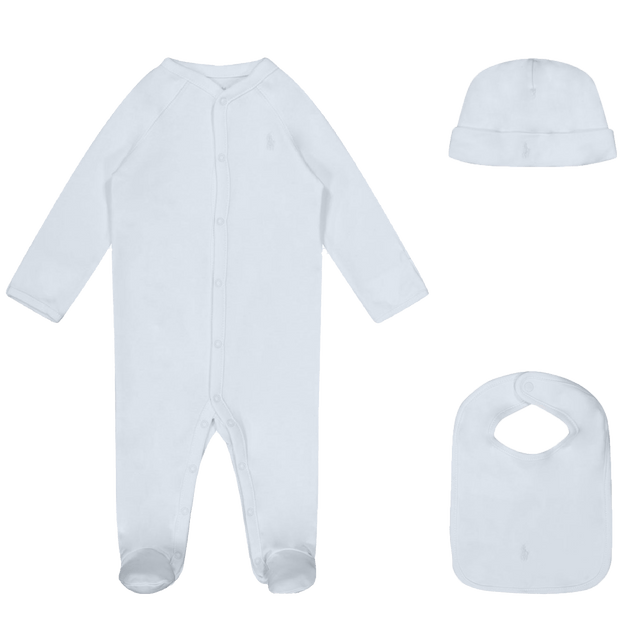 Ralph Lauren Baby Unisex Bodysuit Light Blue Ralph Lauren Baby Unisex Bodysuit Light Blue