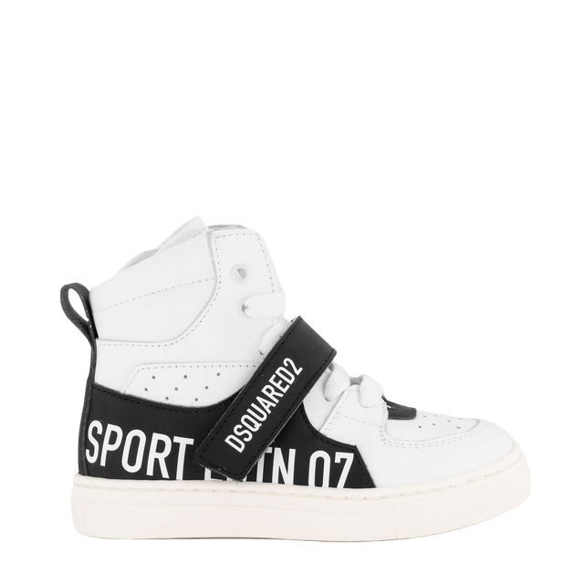 Dsquared2 Kids Unisex Sneakers White Dsquared2 Kids Unisex Sneakers White