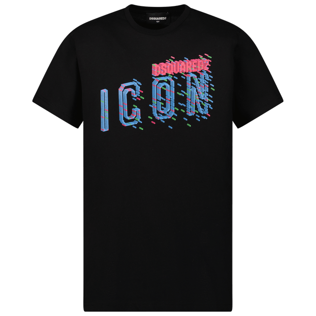 Dsquared2 Kids Unisex T-Shirt Black Dsquared2 Kids Unisex T-Shirt Black