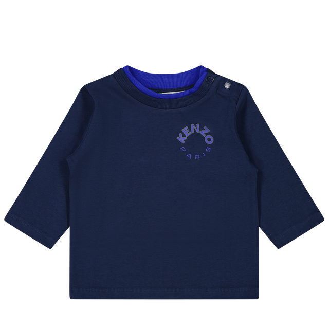 Kenzo kids Baby Boys T-Shirt Navy Kenzo kids Baby Boys T-Shirt Navy