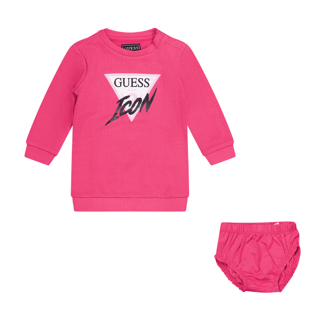 Guess Baby Girls Dress Fuchsia Guess Baby Girls Dress Fuchsia
