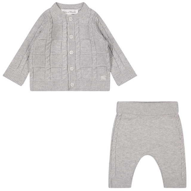 Tartine et Chocolat Baby Boys Bodysuit Light Gray Tartine et Chocolat Baby Boys Bodysuit Light Gray