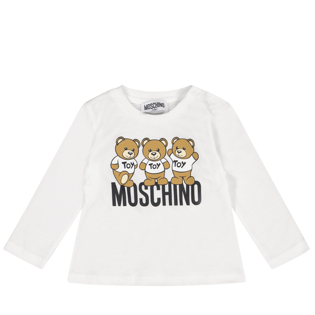Moschino Baby Girls T-Shirt Off White Moschino Baby Girls T-Shirt Off White