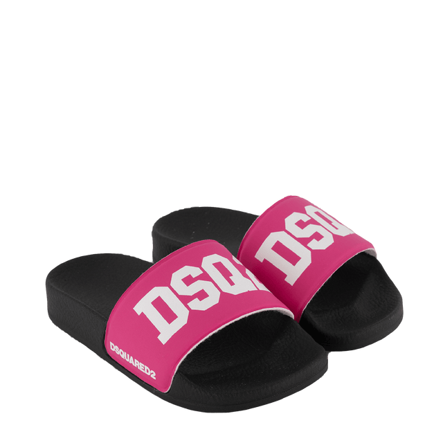 Dsquared2 Kids Unisex Flip-Flops Fuchsia Dsquared2 Kids Unisex Flip-Flops Fuchsia