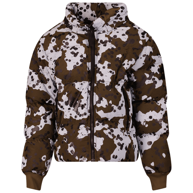 Stone Island Kids Boys Coat Army Stone Island Kinder Jongens Jas Army - Superstellar