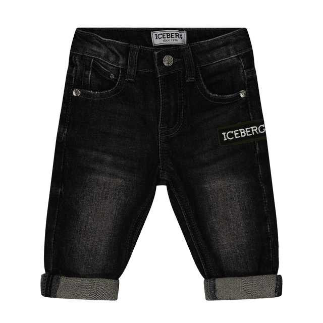 Iceberg Baby Boys Jeans Black Iceberg Baby Boys Jeans Black