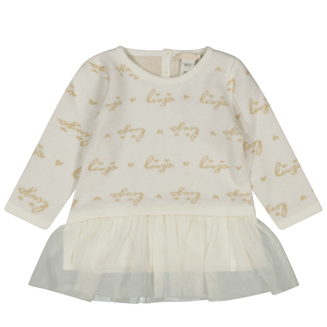 Liu Jo Baby Girls Dress Off White Liu Jo Baby Girls Dress Off White