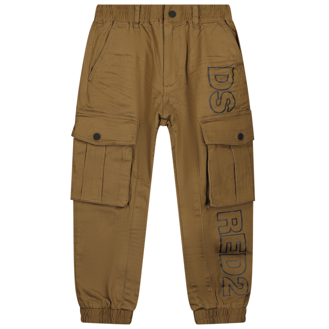 Dsquared2 Kids Unisex Pants Camel Dsquared2 Kids Unisex Pants Camel