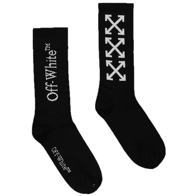Off-White Kids Unisex Socks Black Off-White Kids Unisex Socks Black