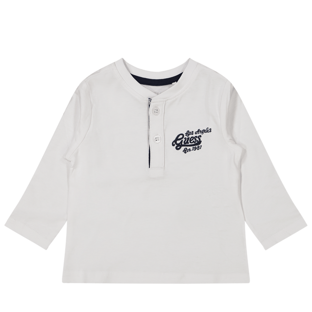 Guess Baby Boys T-Shirt White Guess Baby Boys T-Shirt White