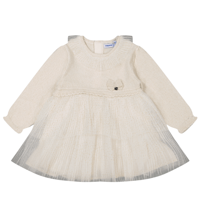 Mayoral Baby Girls Dress Off White Mayoral Baby Girls Dress Off White