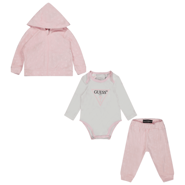 Guess Baby Unisex Set Light Pink Guess Baby Unisex Set Light Pink