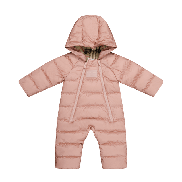 Burberry Baby Girls Skisuit Light Pink Burberry Baby Girls Skisuit Light Pink