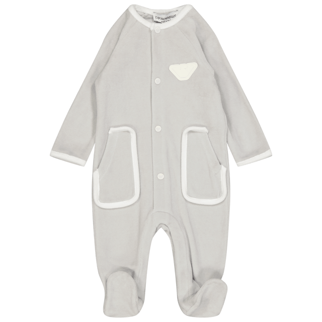 Armani Baby Unisex Bodysuit Light Blue Armani Baby Unisex Bodysuit Light Blue