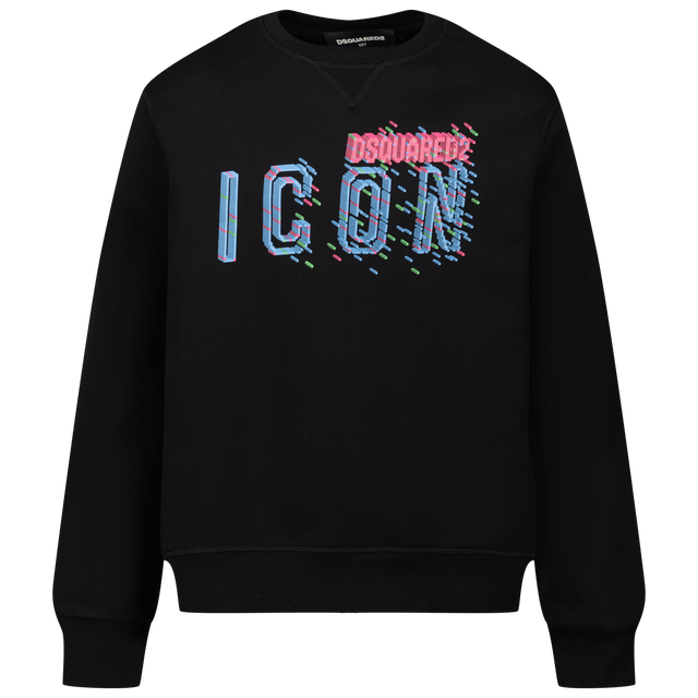 Dsquared2 Kids Unisex Sweater Black Dsquared2 Kids Unisex Sweater Black