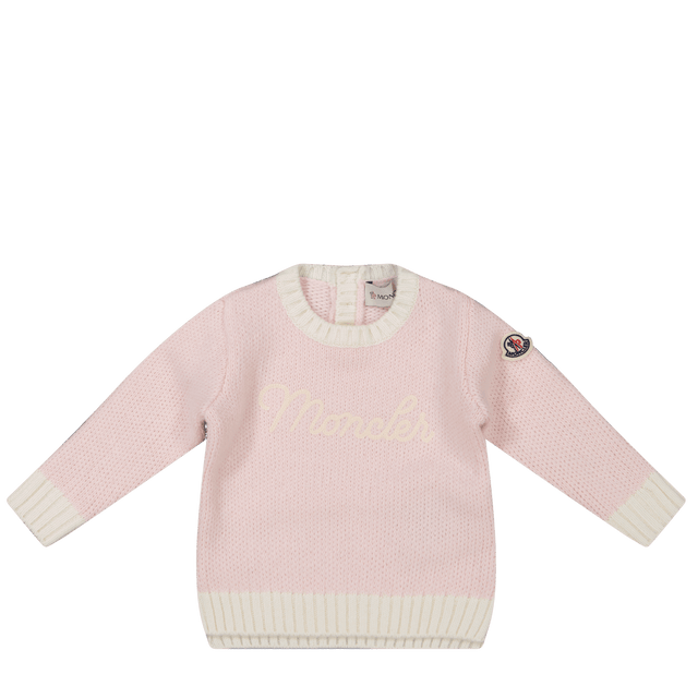 Moncler Baby Girls Sweater Light Pink Moncler Baby Meisjes Trui Licht Roze - Superstellar