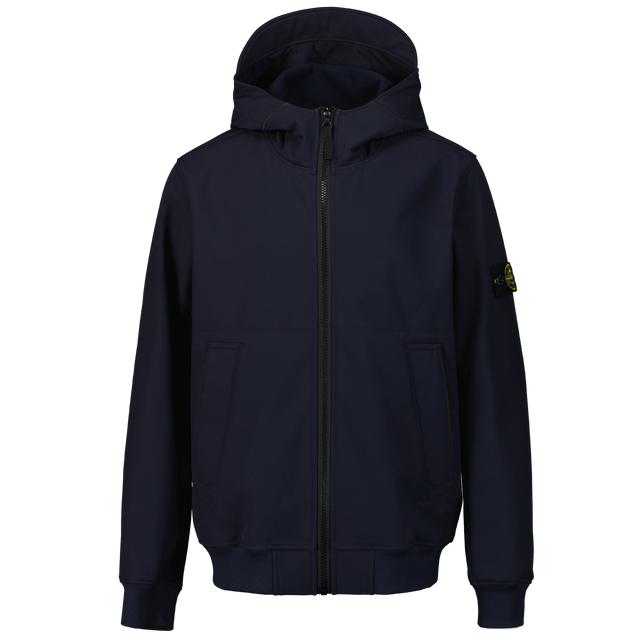 Stone Island Kids Boys Coat Navy Stone Island Kinder Jongens Jas Navy - Superstellar