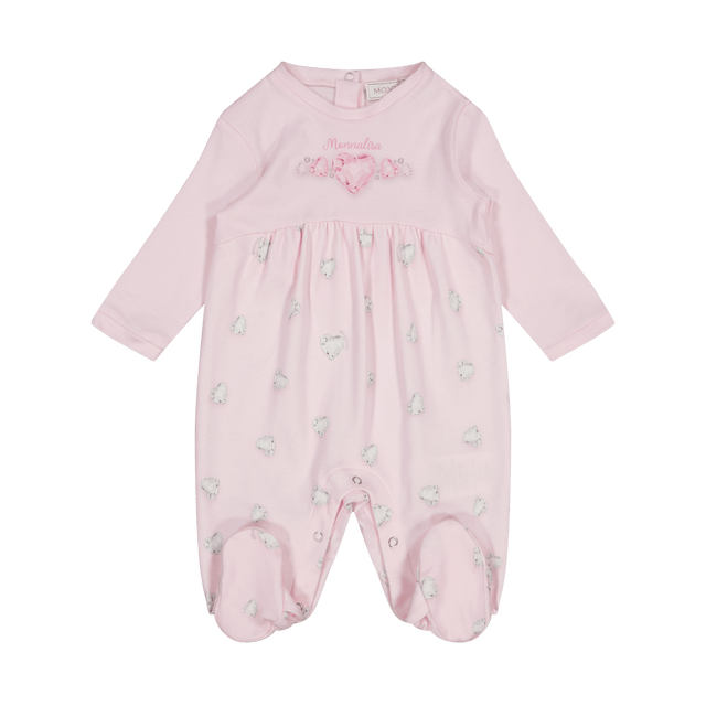MonnaLisa Baby Girls Bodysuit Light Pink MonnaLisa Baby Girls Bodysuit Light Pink