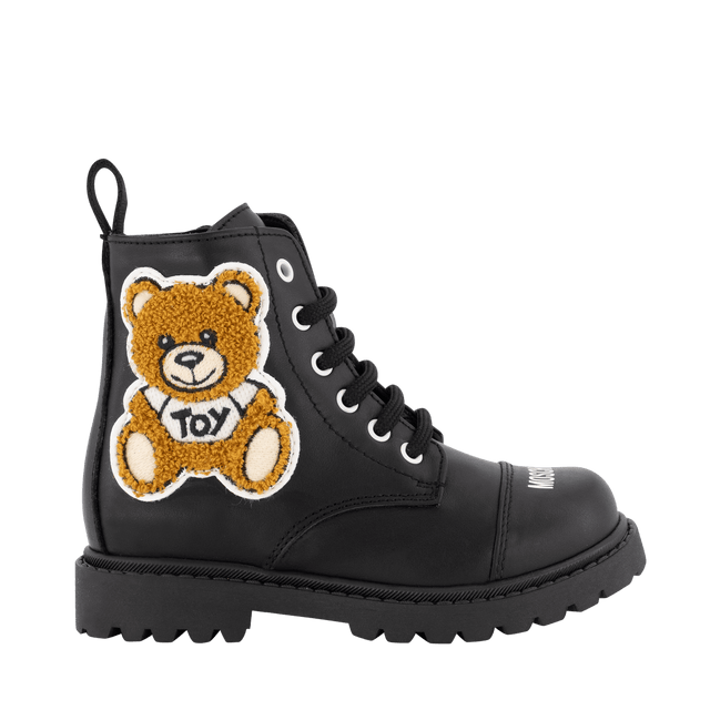 Moschino Kids Girls Boots Black Moschino Kids Girls Boots Black