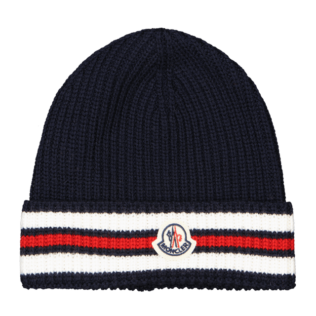 Moncler Baby Boys Bonnet Navy Moncler Baby Jongens Muts Navy - Superstellar