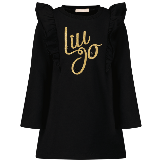 Liu Jo Kids Girls Dress Black Liu Jo Kids Girls Dress Black