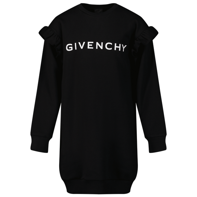 Givenchy Kids Girls Dress Black Givenchy Kids Girls Dress Black
