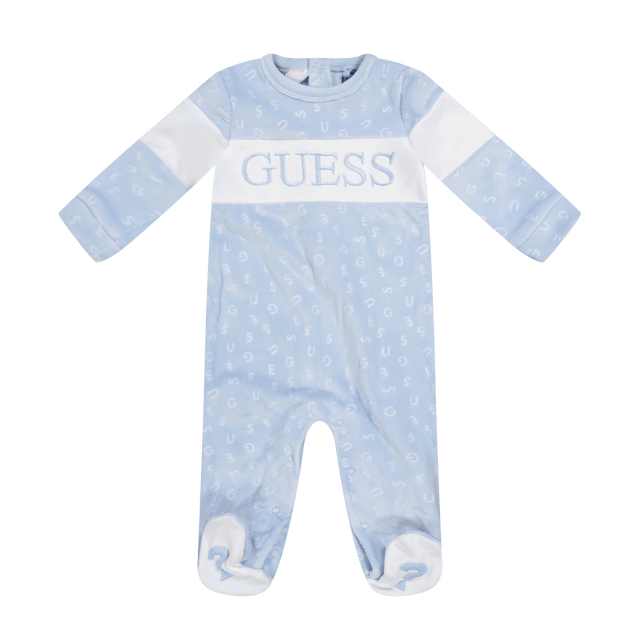 Guess Baby Boys Bodysuit Light Blue Guess Baby Boys Bodysuit Light Blue