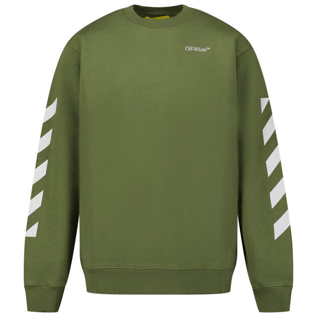 Off-White Kids Boys Sweater Army Off-White Kids Boys Sweater Army