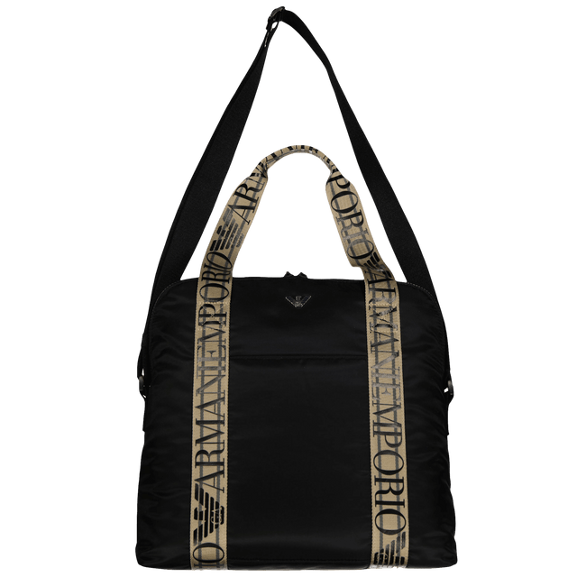 Armani Baby Unisex Diaper Bag Black Armani Baby Unisex Diaper Bag Black