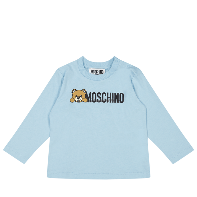 Moschino Baby Girls T-Shirt Light Blue Moschino Baby Girls T-Shirt Light Blue