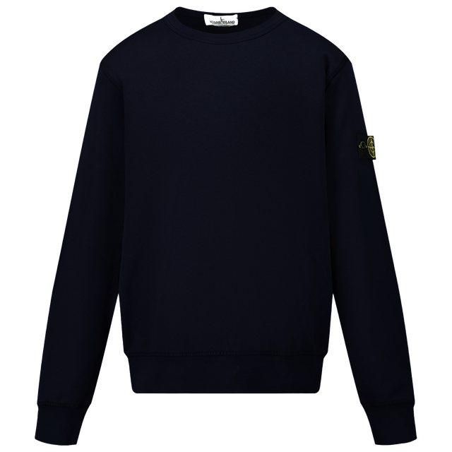 Stone Island Kids Boys Sweater Navy Stone Island Kinder Jongens Trui Navy - Superstellar