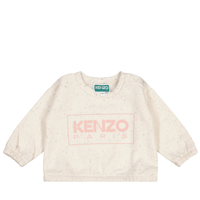 Kenzo kids Baby Girls Sweater Off White Kenzo kids Baby Girls Sweater Off White
