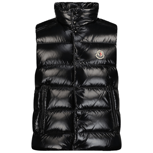 Moncler Kids Boys Bodywarmer Black Moncler Kids Boys Bodywarmer Black