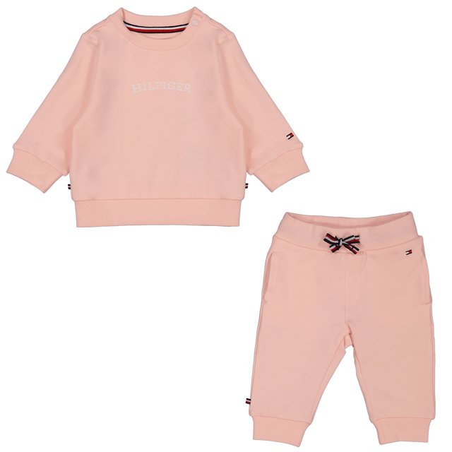 Tommy Hilfiger Baby Unisex Jogsuit Light Pink Tommy Hilfiger Baby Unisex Jogsuit Light Pink