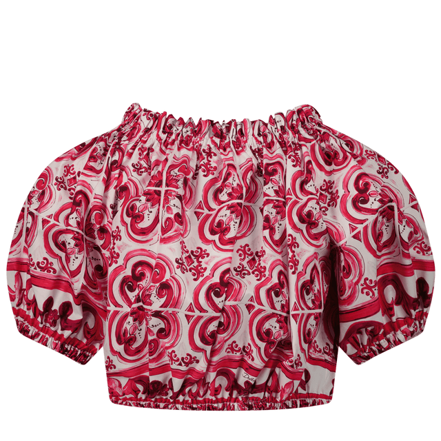 Dolce & Gabbana Kids Girls T-Shirt Fuchsia Dolce & Gabbana Kids Girls T-Shirt Fuchsia
