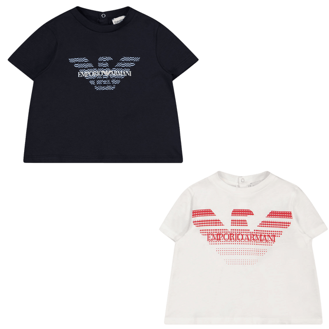 Armani Baby Boys T-Shirt White Armani Baby Boys T-Shirt White