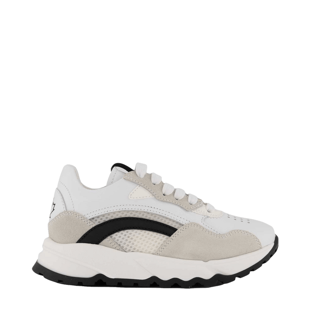 Dsquared2 Kids Unisex Sneakers White Dsquared2 Kids Unisex Sneakers White