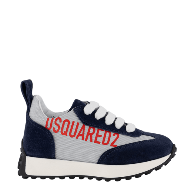 Dsquared2 Kids Unisex Sneakers Navy Dsquared2 Kids Unisex Sneakers Navy