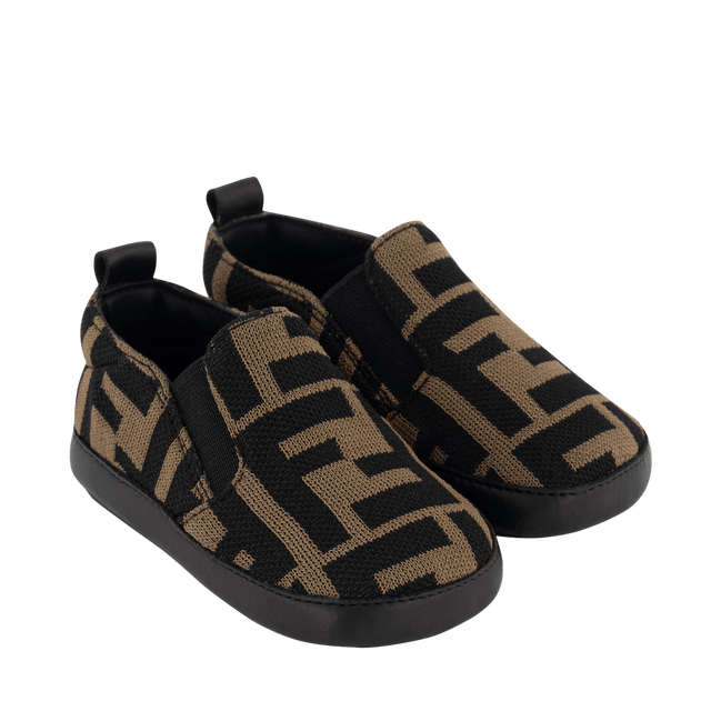 Fendi Baby Unisex Shoes Brown Fendi Baby Unisex Shoes Brown