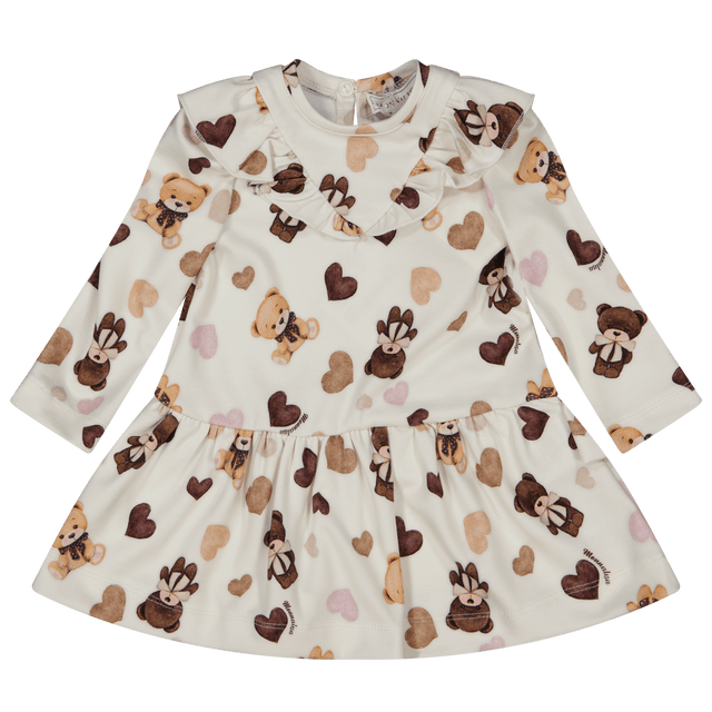 MonnaLisa Baby Girls Dress Off White MonnaLisa Baby Girls Dress Off White