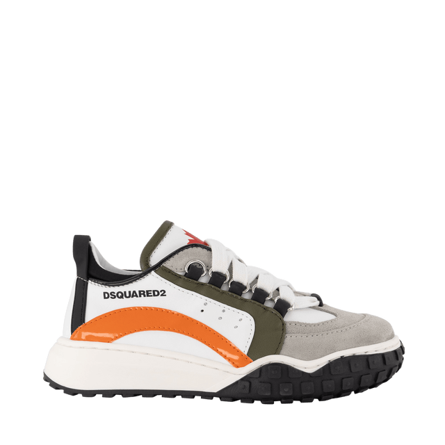 Dsquared2 Kids Unisex Sneakers White Dsquared2 Kids Unisex Sneakers White