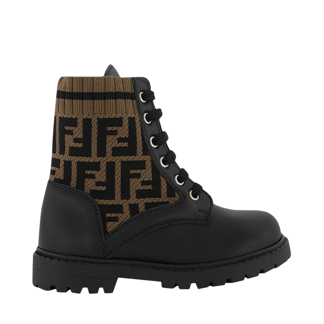 Fendi Kids Girls Shoes Black Fendi Kinder Unisex Schoenen Zwart - Superstellar