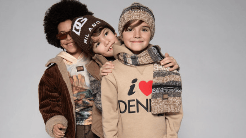 Trendy autumn colors for children's clothing
